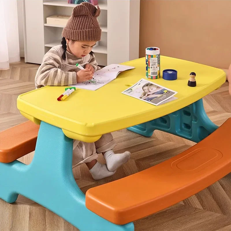 Kids Table Children Desk Chair Children's Study Tables Child Room Furniture Set Student School Supplies Childrens Classroom