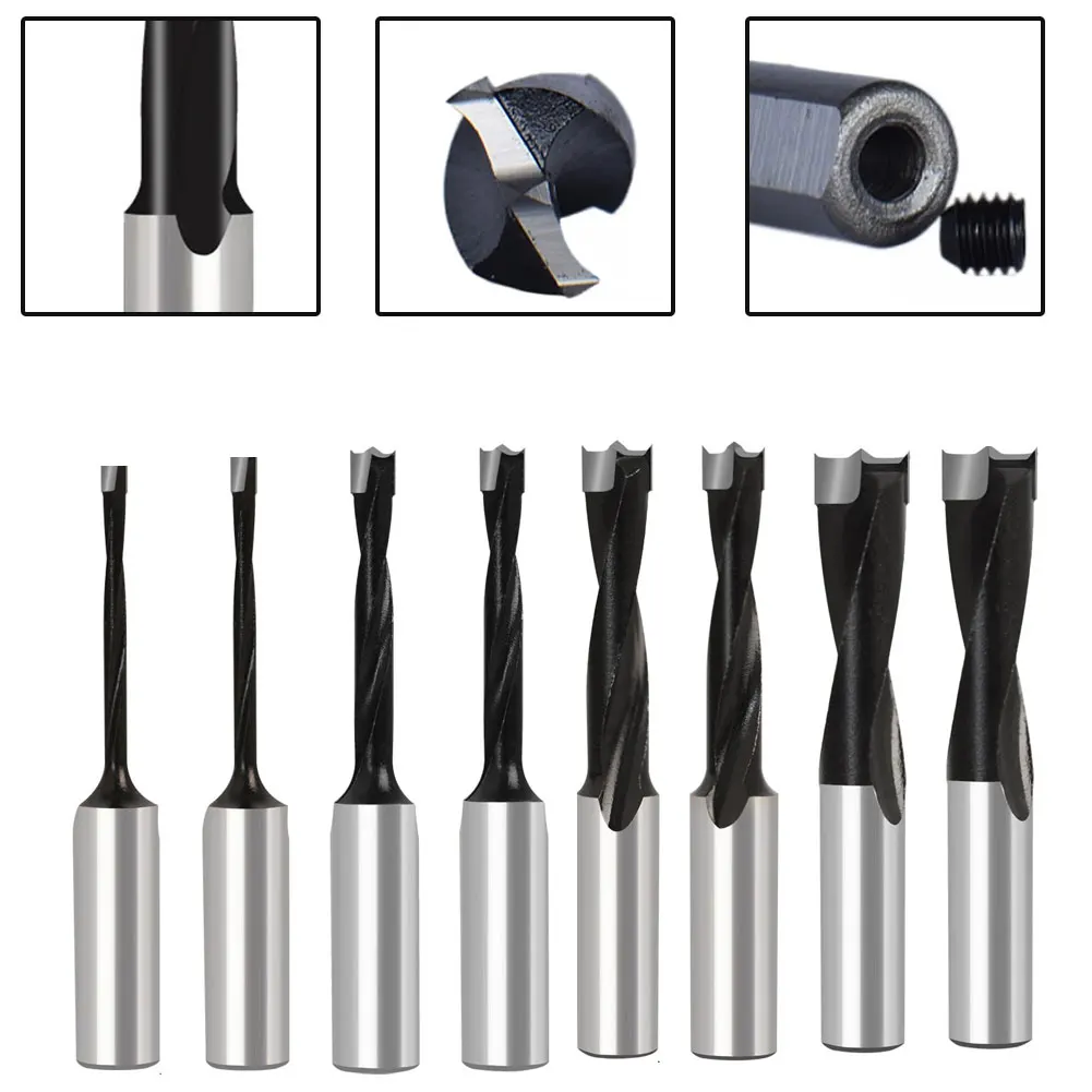 1Pcs Woodworking Drill Bits Hole Opener 3/4/4.5/5/5.5/6/6.5/7.5/8/8.5/9.5/10/12/12.5mm Three In Reversible Gang Drill Bit