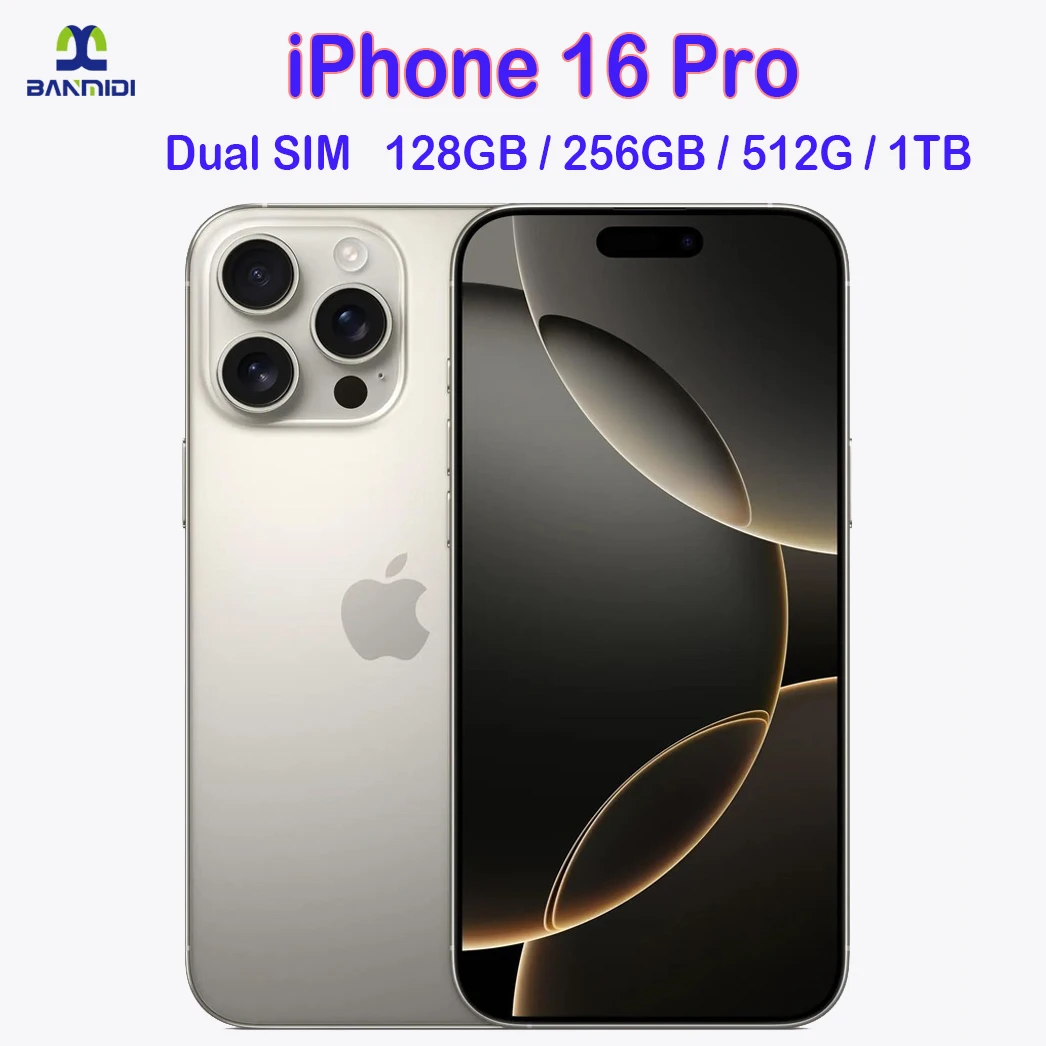 100 Original iPhone 16 Pro MAX Smartphone 6.3" Dua...
