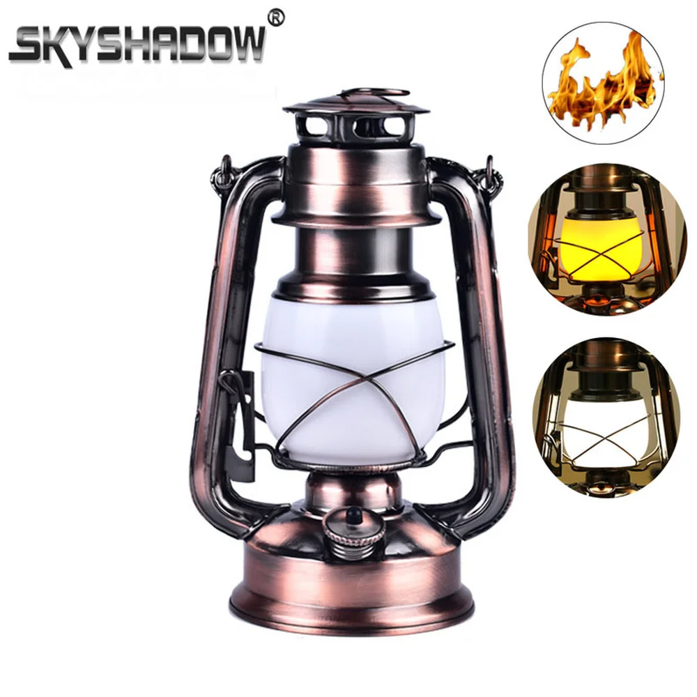 Buy Wholesale China Battery Powered Led Portable Retro Outdoor Camping  Hanging Lamp Led Flashlight Camping Lantern & Flame Camping Lights at USD  4.5