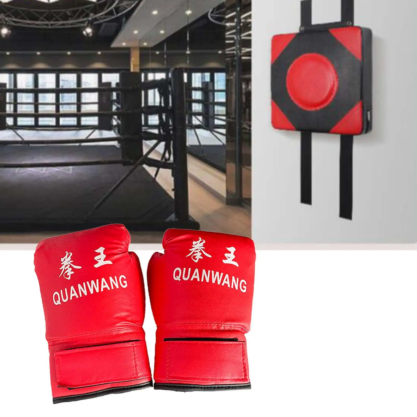 Boxing Wall Target Focus Target with Gloves Strike Fighting Pad Wall Punching Pad Boxing Trainer for Exercise Gym Home