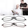 Portable Folding Reading Glasses for Men Women Telescopic Legs Rotation Presbyopia Eyeglasses Fashion Metal Frame Reader Eyewear 3