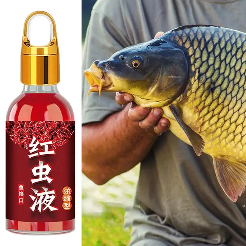 100ml Strong Fish Attractant Concentrated Red Worm Liquid Fish Bait Additive High Concentration FishBait For Trout Cod Carp Bass
