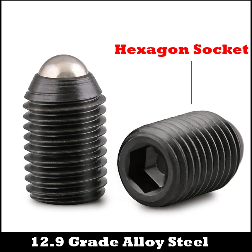 

M3*6/8 M4*10/12/16 12.9 Grade Alloy Steel Allen Wave Positioning Bead Hexagon Socket Spring Ball Plunger Tight Set Screw