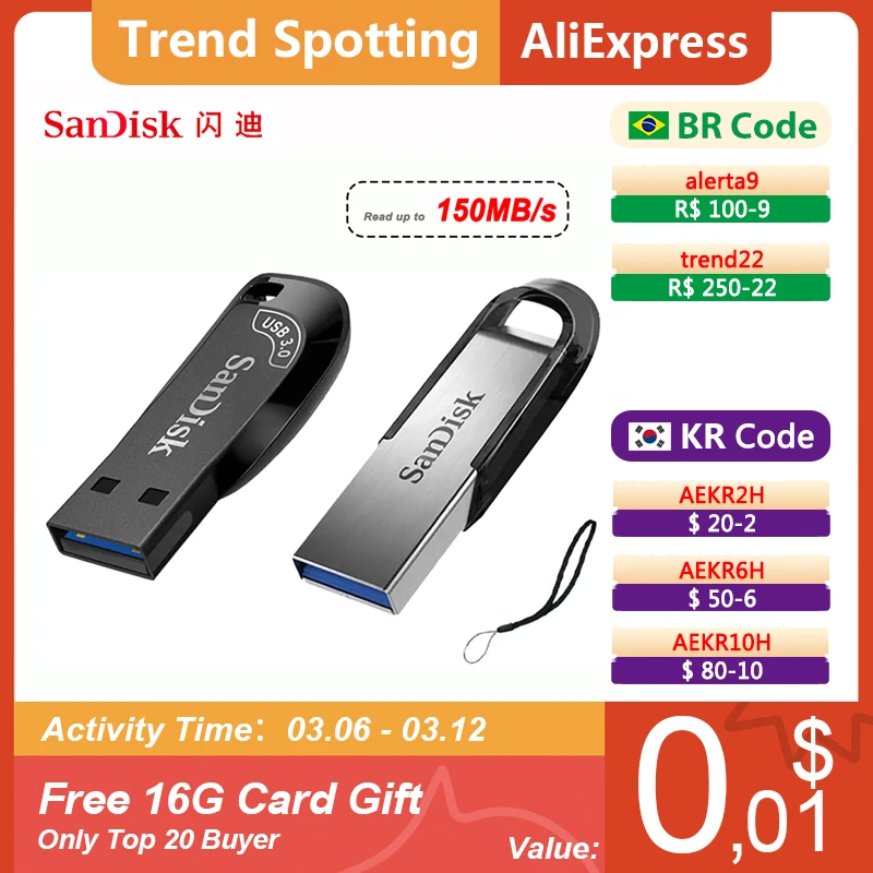 Sandisk Usb Stick 3.0 Key Usb Flash Drive 128gb 64gb 32gb Pen Pendrive Usb Pen Disk Flashdrive 256gb 512gb Memory For Pc - Usb Drives - AliExpress