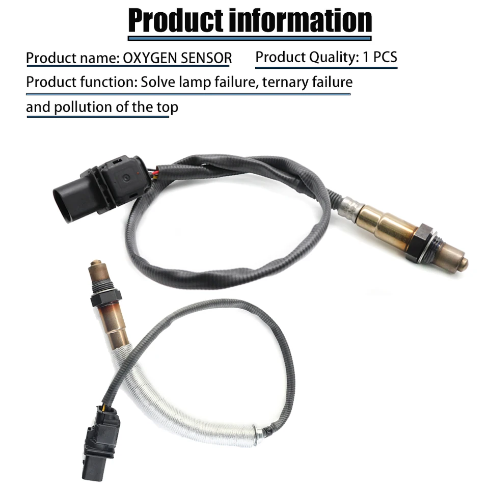 2X 11787535269 11787570104 Front Left Right O2 Oxygen Sensor For
