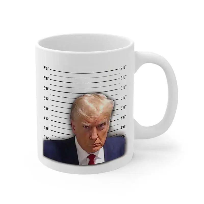 

Кружка Трампа 350 мл керамическая Заказная чашка для кофе Mugshot Новинка Посуда для горячего кофе молока чая молочного порошка соевое молоко холодная сода