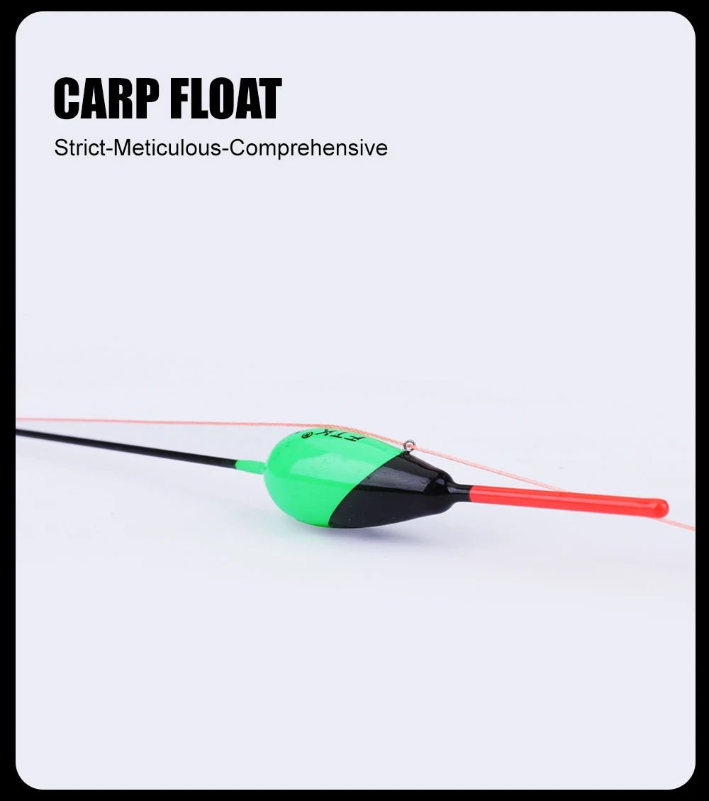 Description Picture 3 of itemFTK 10PCS Barguzinsky Fir Fishing Float Luminous Light Stick 16cm-21.5cm 1g 2g 3g 4g 5g Vertical Buoy Carp Fishing Accessories