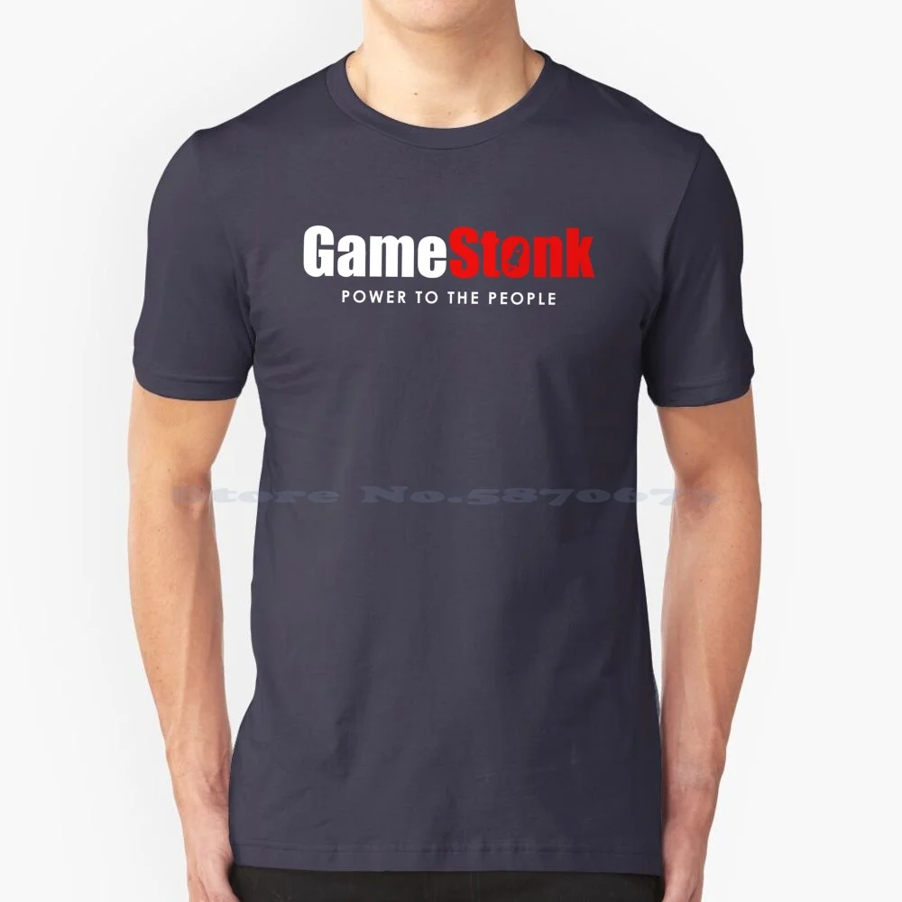 Gamestop? Power To The People T Shirt 100% Cotone Tee Gamestop Wallstreetbets Parody Che Investi Reddit Stock Trading Trader