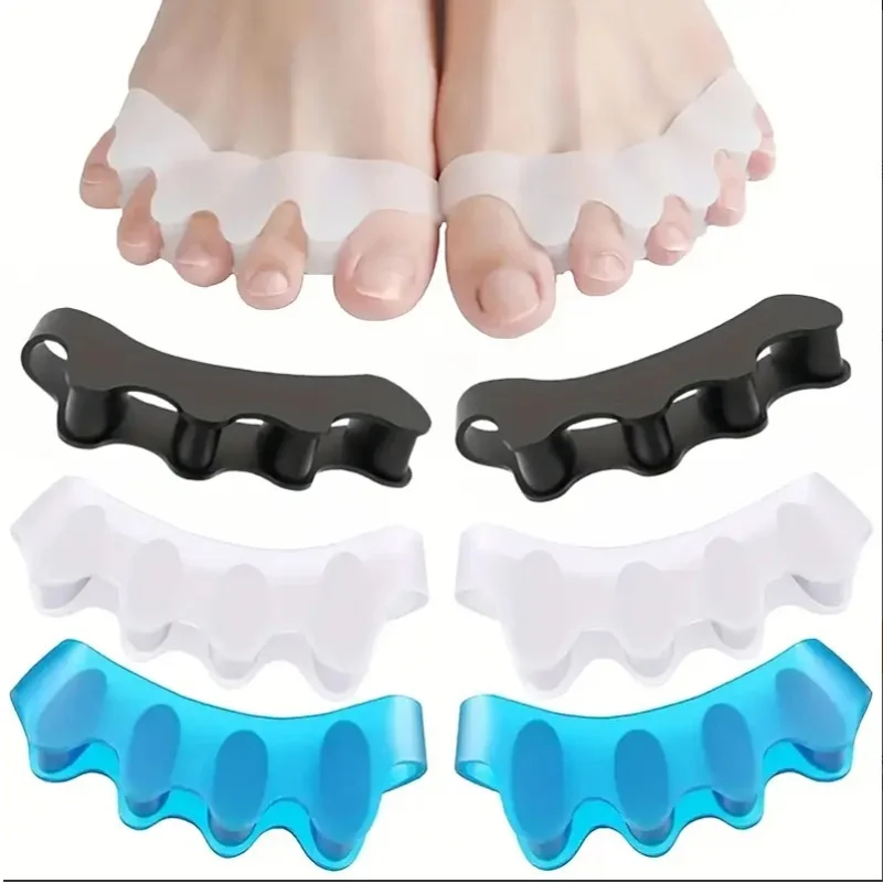 1/3/5pair Silicone Toe Separators Corrector reusable Foot and Bunion Pain Pain to Improve Functional Mobility