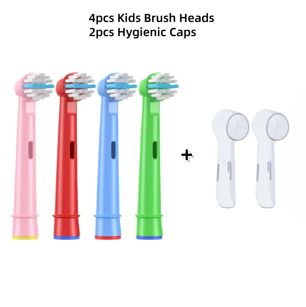 4/8/16 قطعة رؤوس بديلة لفرشاة أسنان الأطفال ​ لفرش...