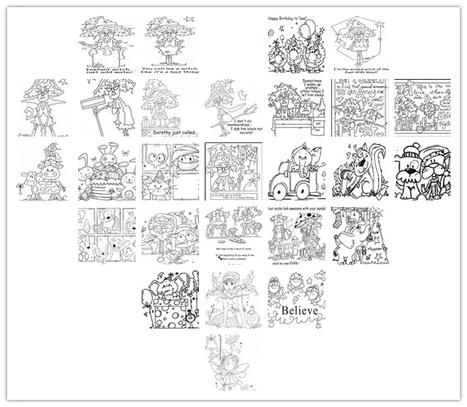 Transparent Klar Silikon Stempel/Dichtung DIY scrapbooking/foto album Dekorative klare stempel bl&auml;tter