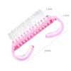 Heallor 5/10Pcs Acrylic Nail Brush 4 Color Nail Art Manicure Pedicure Soft Remove Dust Plastic Cleaning Nail Brushes File Tools 6