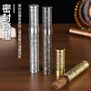 Premium Metal Cigar Tube Airtight Storage Container Travel Case for Cigar Gift for Men 4