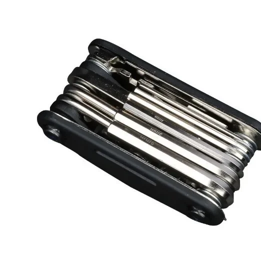 Multifunctional Folding Bicycle Repair Tool Kit Tire Pump Wrench Suitable For Bike Maintenance And Tire Inflation