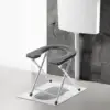 Foldable Toilet Seat Anti Slip Pad under The Stool Leg Easy to Wash Toilet Chair Seat Commodes Chair for Bathroom Adults Seniors 3