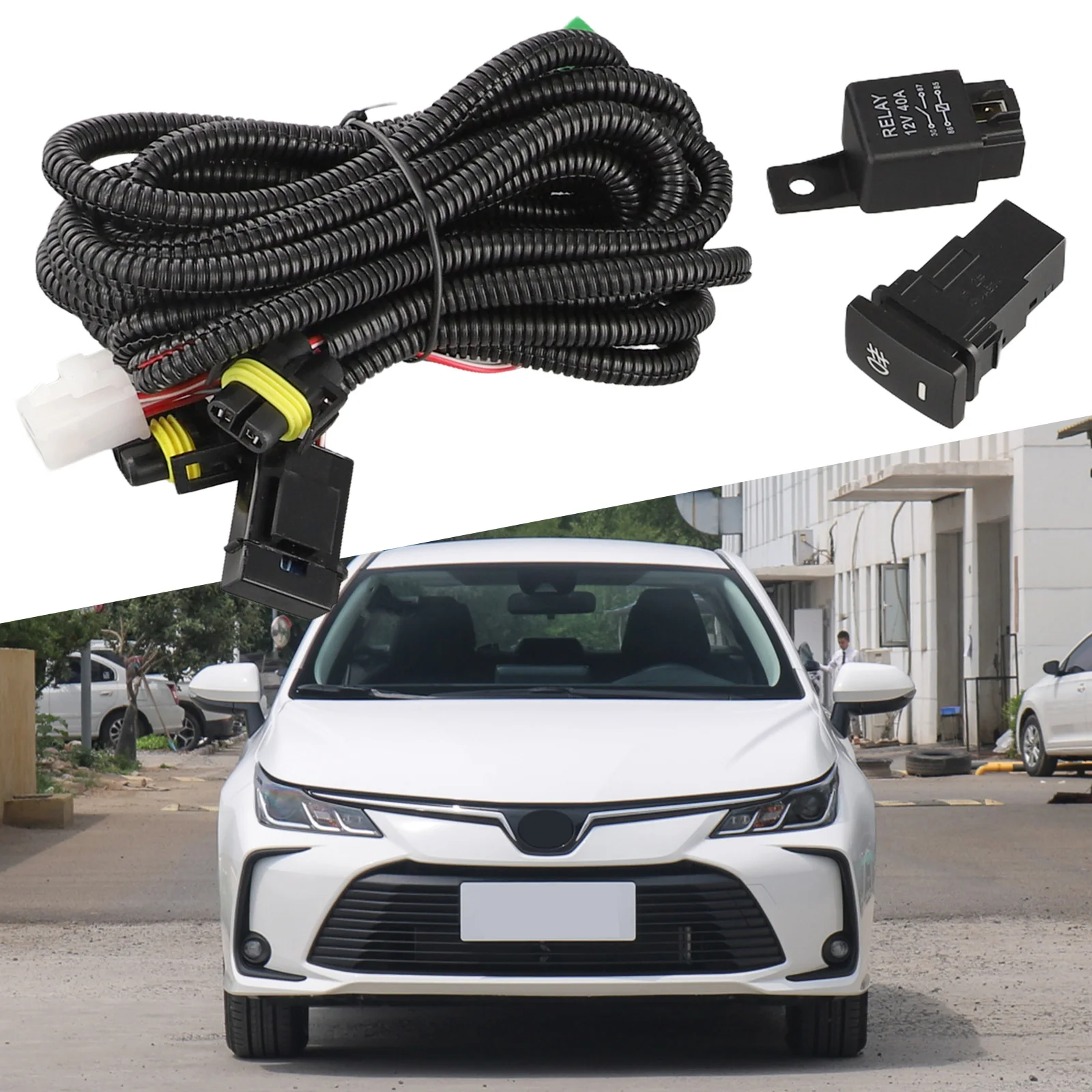 Faisceau De Fils H11 HUIQIAODS Pour Phares Antibrouillard - Compatible Honda Nissan