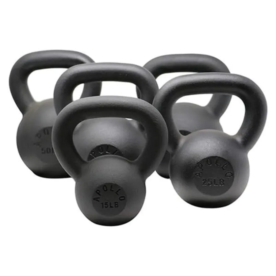 25LBS Solid Cast Iron Kettlebells Ideal for Strength Training, Building Muscles