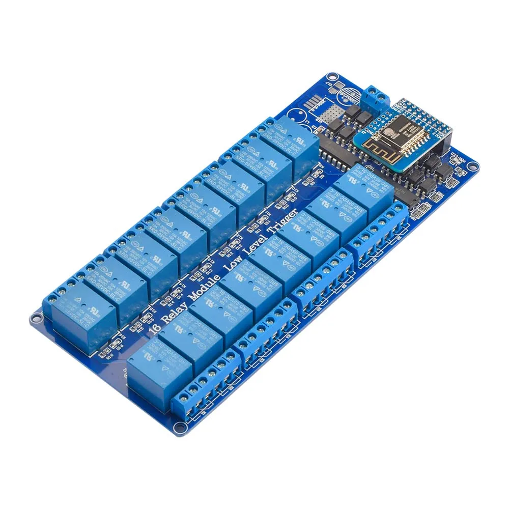 DC5V 12V 16 kanałowy moduł przekaźnika Wifi na pokładzie ESP8266 moduł WIFI mikrokontrolery interfejs przekaźnik mocy dla Arduino 13 S858e7bbc39c947d5b2e1bb2d940b740af DC5V 12V 16 kanałowy moduł przekaźnika Wifi na pokładzie ESP8266 moduł WIFI mikrokontrolery interfejs przekaźnik mocy dla Arduino