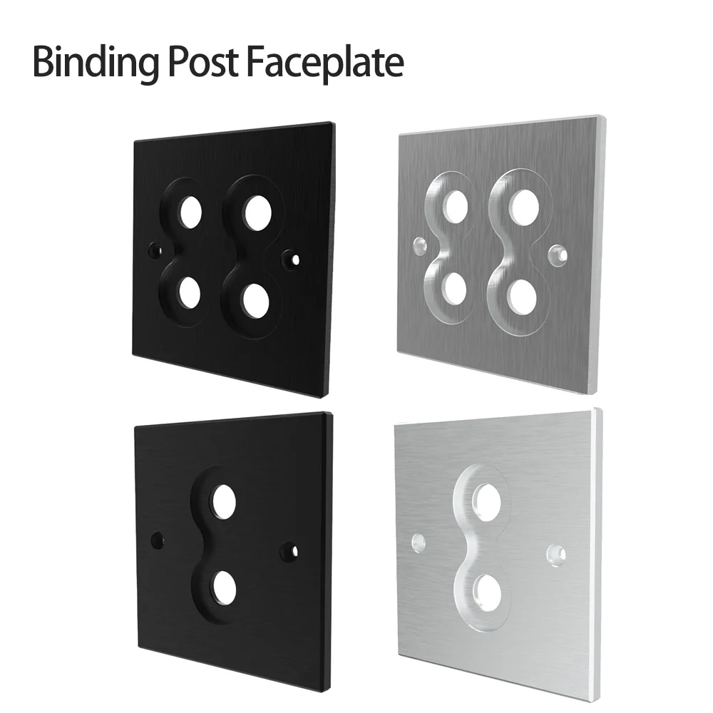 

Preffair Audio Terminal Panel 5.1 System 86 Type Banana Wall Plug Binding Post faceplat Hifi Y Socket Acoustic Terminals Speaker