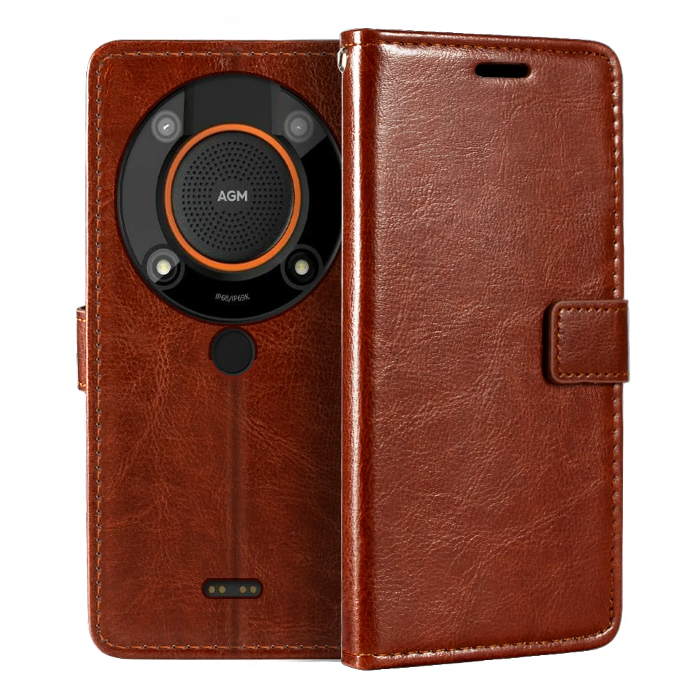 

Case For AGM Glory SE Glory Pro Wallet Premium PU Leather Magnetic Flip Case Cover With Card Holder And Kickstand For AGM G1 Pro