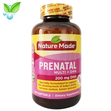 

Nature Made Pregnancy Multi-vitamins +DHA Special Folic Acid for Pregnancy PRENATAL MULTI + DHA 150 Capsules USA Imported