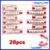 16/12 Sets/ Box Dental Denture Teeth Upper Anterior Lower Posterior Teeth acrylic A2 A3 2 layers Dental Education Model 1