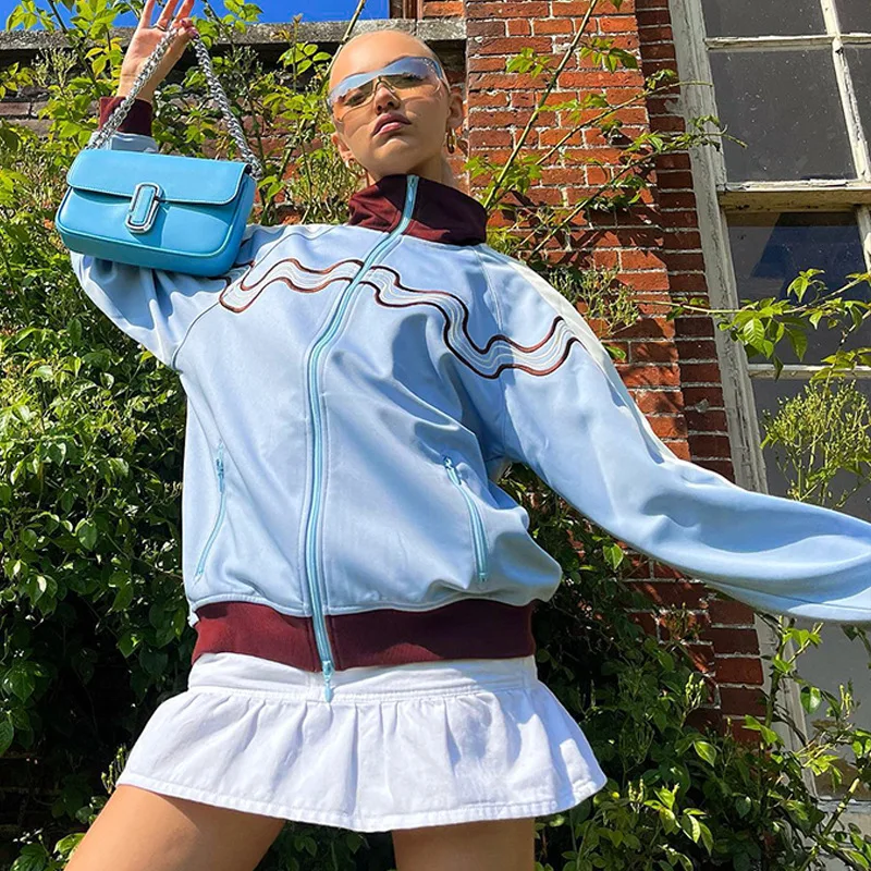 

MONMOIRA Autumn Casual Zipper Sweatshirt Jackets Women Sports INS Preppy Style Hoodies Female Streetwear cwj0225-5