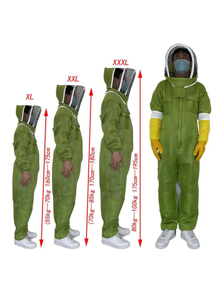 Description Picture 2 of itemBeekeeper Cloth Suit Anti Bite 3d Breathable Clothing Custume Protection Hoodie Hat Coverall Beekeeping Bee Tools Farm Supplies