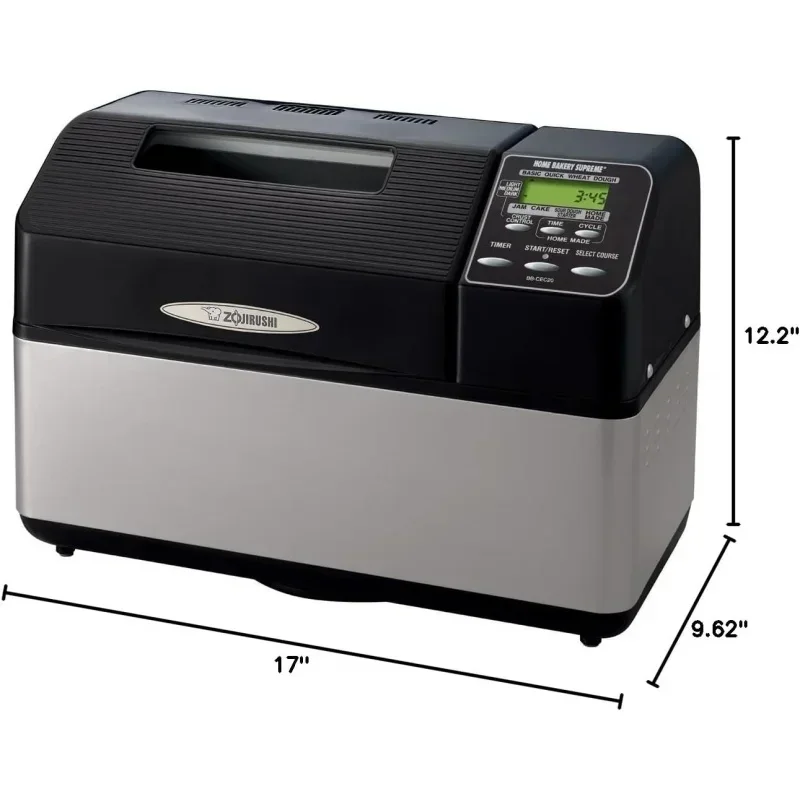 QWZojirushi BB-CEC20 Home Bakery Supreme 2-Pound-Loaf Breadmaker,Black 5