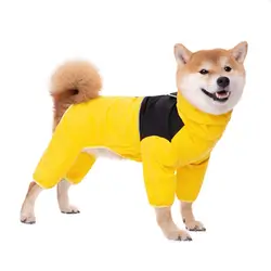 Large Dog Waterproof Raincoat - Premium Pet Jacket - 7XL (Yellow)