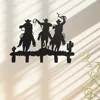 Metal Cowboy Wall Mounted Hook 1pc Decorative Rack with Hooks Easy to Install for Hanging Storage Solutions 1