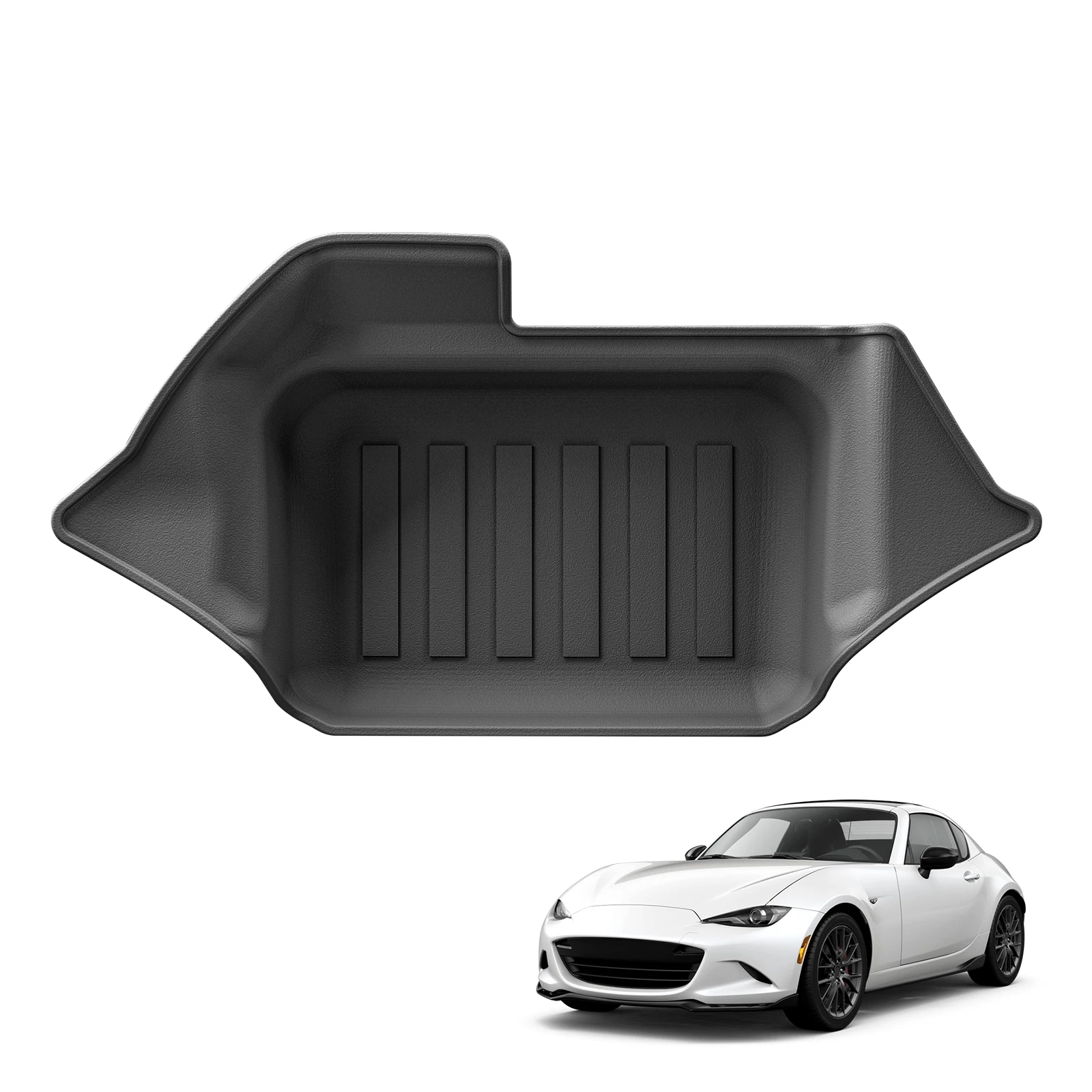 MOTOS Strike Tappetini Auto In Velour Per Mazda MX-5 III (2005-2015) - Set Grigio, Antiscivolo, Spessore 7mm, Kit Accessori Auto