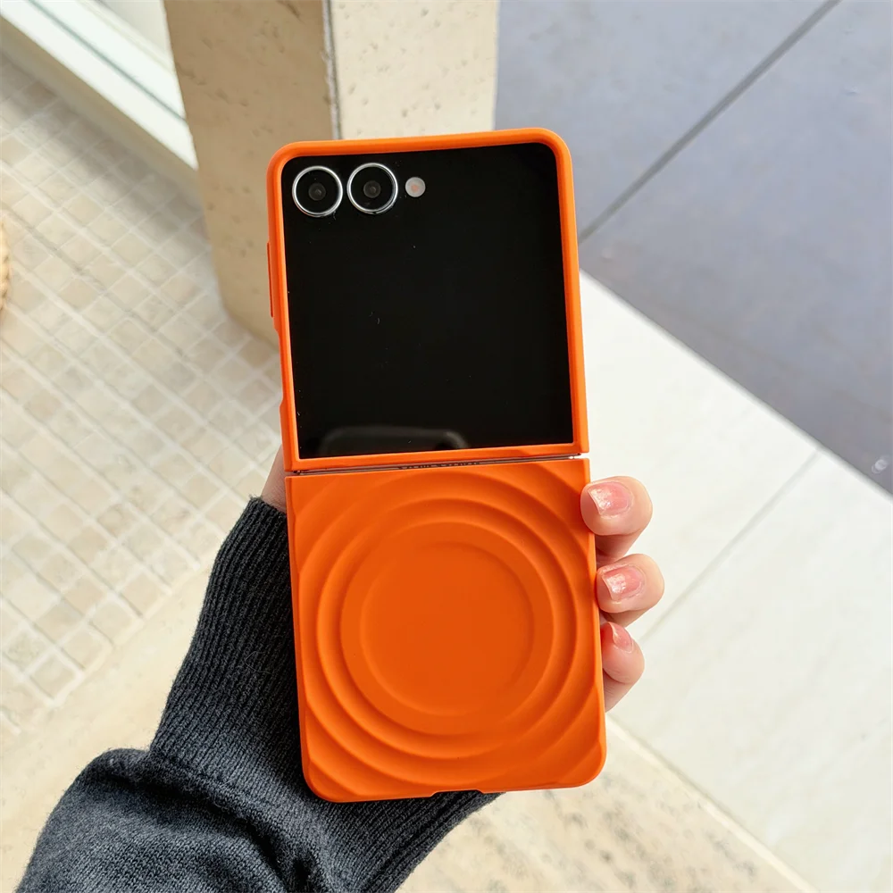 Candy Color Wavy MagSafe-Enabled Shockproof Case with Wireless Charging Compatibility