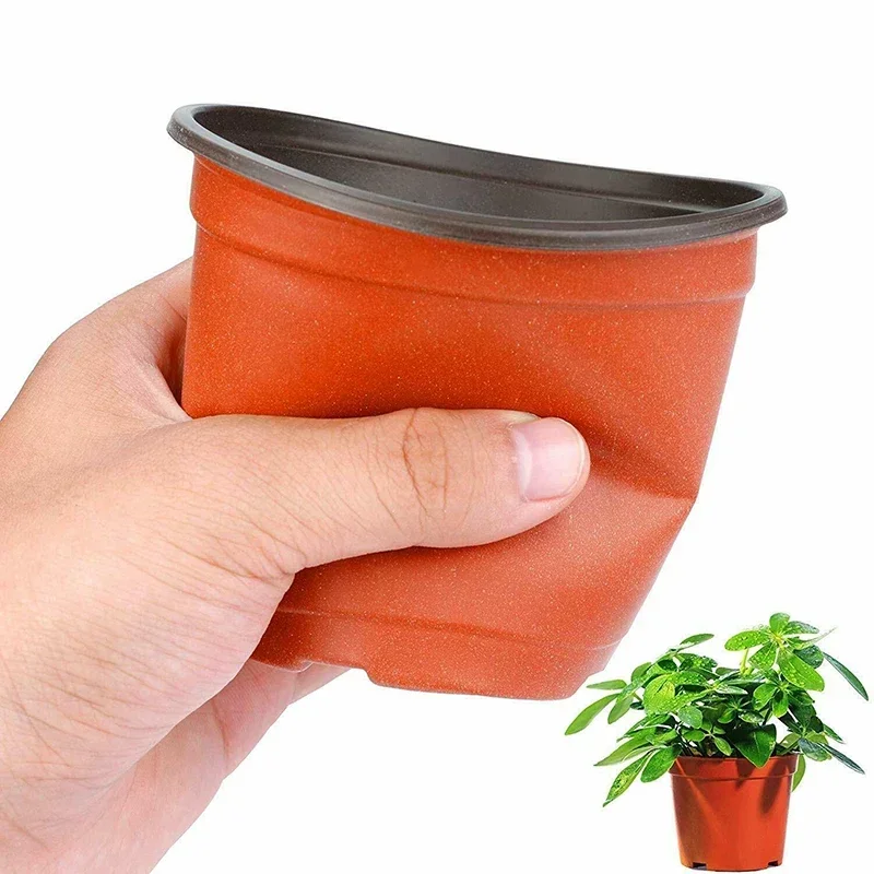 Flower pot 75Pcs Flexible plant nursery pots Seed starting pots Plastic flower plant container for succulents seedlings cuttings transplant
