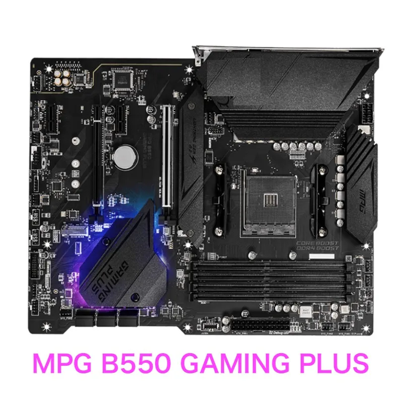 Adatto Per Scheda Madre Msi Mpg B550 Gaming Plus Scheda Madre Am4 Ddr4 Atx B550 Testata Al 100% Ok Completamente Funzionante