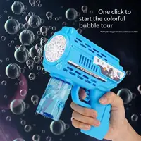 New Pattern Space Electric Automatic Light Bubble Machine Bubble Gun Summer Beach Bathing Outdoor Games Children Fantasy Toy Ch 5