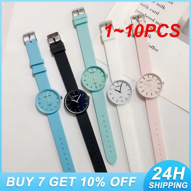 

1 ~ 10 шт. новые модные женские кварцевые часы силиконовые мягкие карамельные цвета наручные часы милые желейные наручные часы подарок для женщин