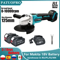 125mm M14 Brushless Angle Grinder Cordless Electric Cutting Machine Handheld Home Polishing Power Tools For Makita 18V Battery