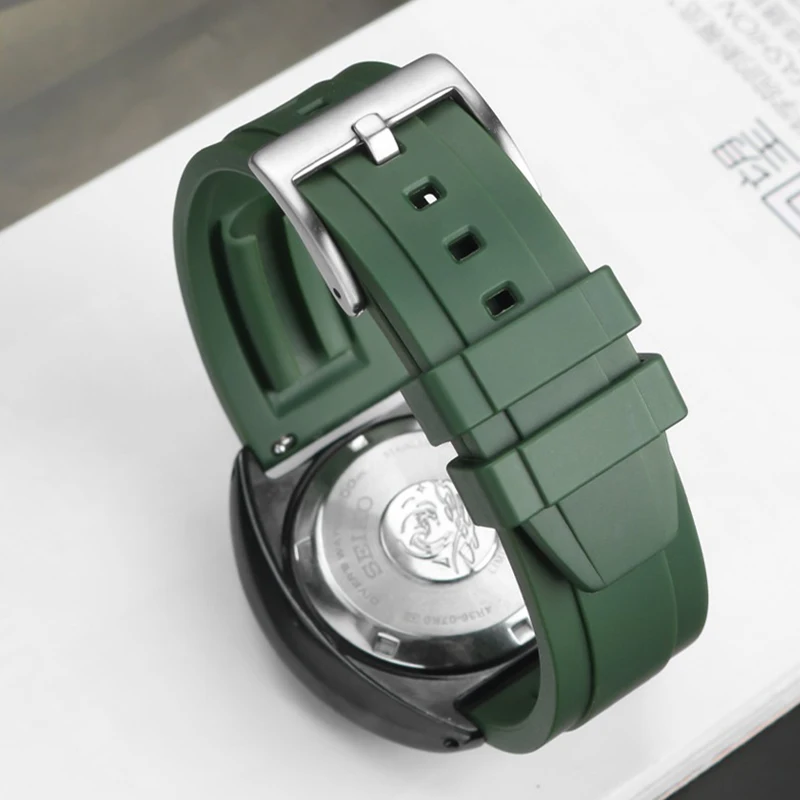 

Ремешок силиконовый для наручных часов Seiko, 20/22/20/23 мм