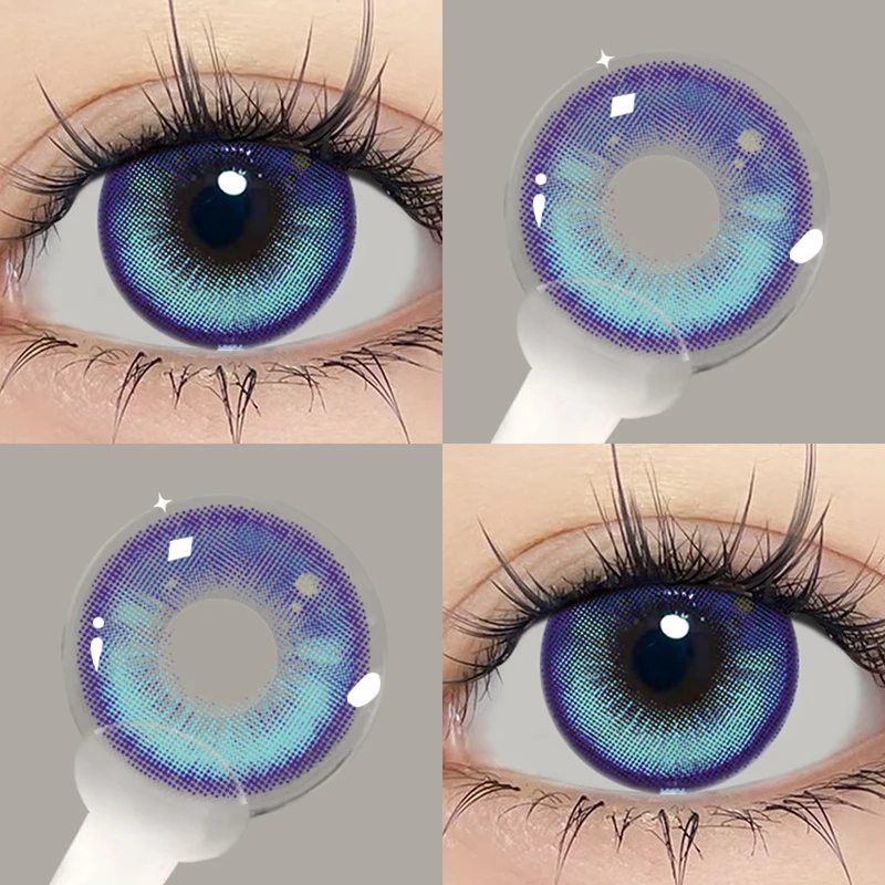 JeweLens Blue Color Cosplay Contact Lenses - Vibrant Big Eyes Effect, Premium Quality, Fast Shipping