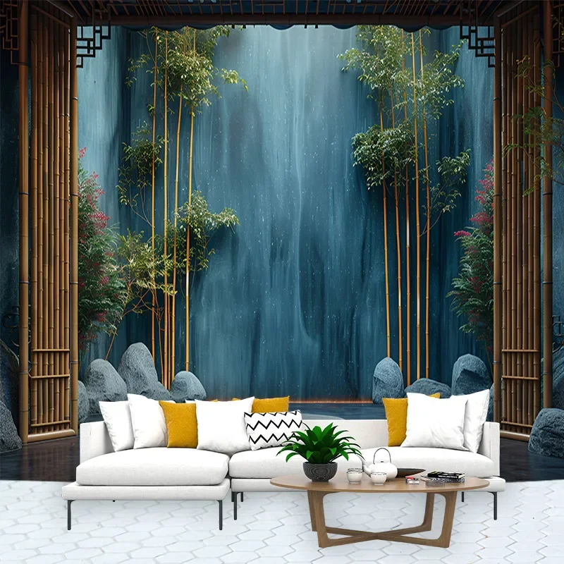 Theatrical Syle Tapestry Tapices Room Wall Art Plant Green Leave Home House Bedroom Masion Aesthetic Decor For Hanging