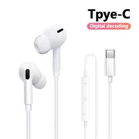 Original Wired Earphones For iPhone 16 15 14 13 12 11 Pro Max 7 8Plus X XR XS In-Ear Earbud For Lightning USB C 3.5mm Earbuds 2