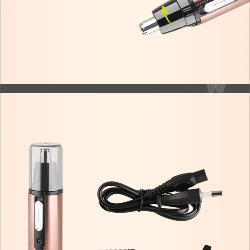 Kemei KM-6629 Rechargeable Hair and Nose Trimmer