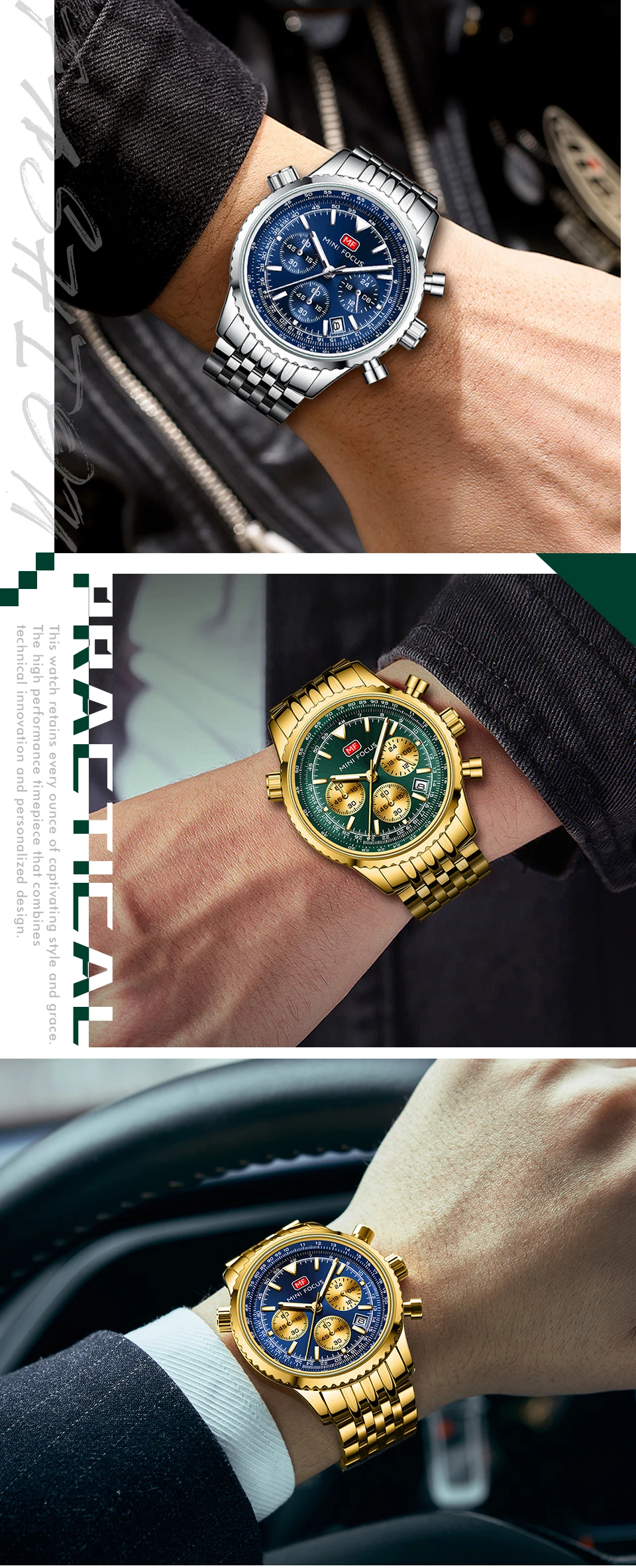 MINI FOCUS Quarzuhr für Herren, wasserdicht_voghion.com