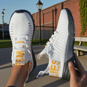 أحذية رياضية نسائية سريعة الجفاف تسمح بمرور الهواء ومريحة كلاسيكية شبكية كاجوال للجري مضادة للانزلاق ومقاومة للاهتراء أحذية مشي مسطحة 2