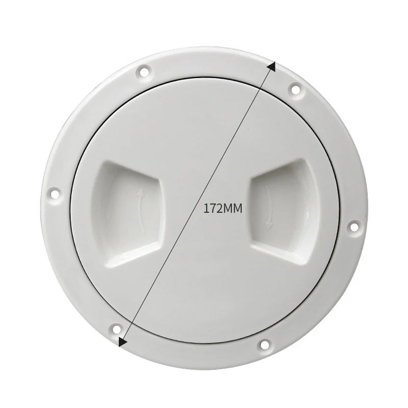 Accessoire Nautique Marine Trappe D'inspection Pour Bateau - Couvercle à Charnière 180° Blanc - 24x9.5 Pouces - ABS Anti-UV Avec Serrure Accessoire Bateau étanche