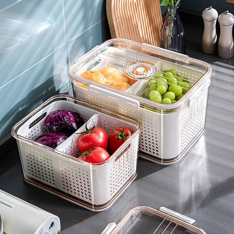 Buy Wholesale China Kitchen Furniture Storage Boxes Vegetable And Fruit  Storage Box Fridge Storage Containers & Fridge Storage Container at USD  1.61