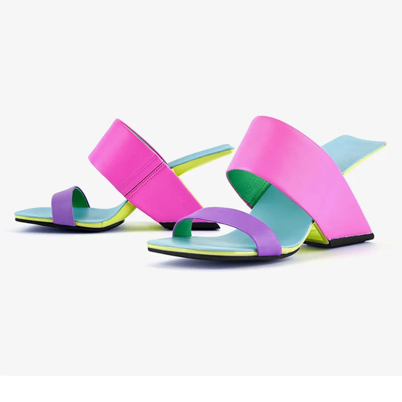 Phoentin2023NewBrandDesignWomenSandalsSummerPeepToeSlipperswedgehollowHeelsFashion