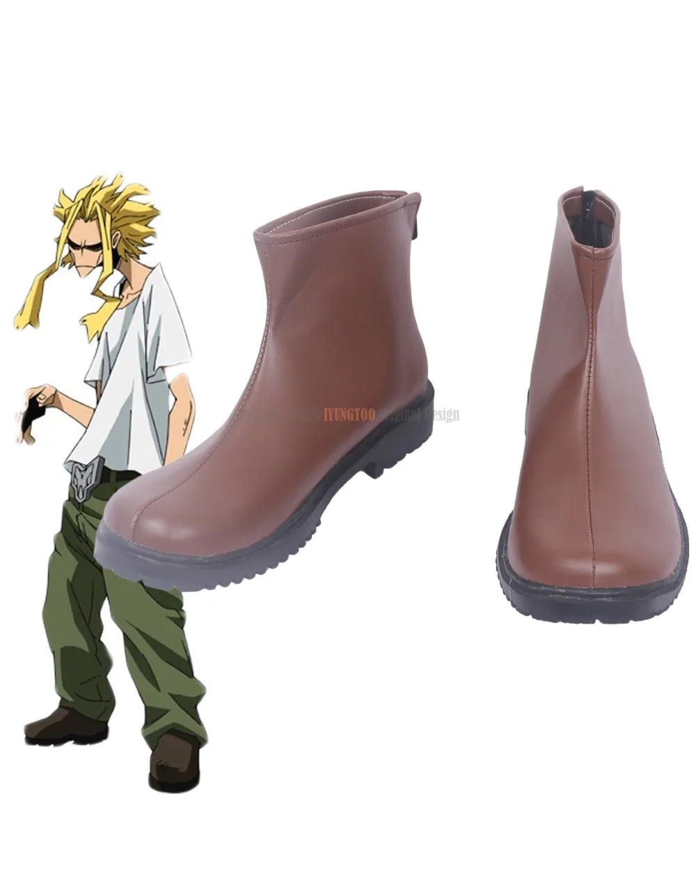 

All Might Brown Cosplay Boots Boku no Hero Academia Shoes Cosplay My Hero Academia Shoes Custom Made Any Size